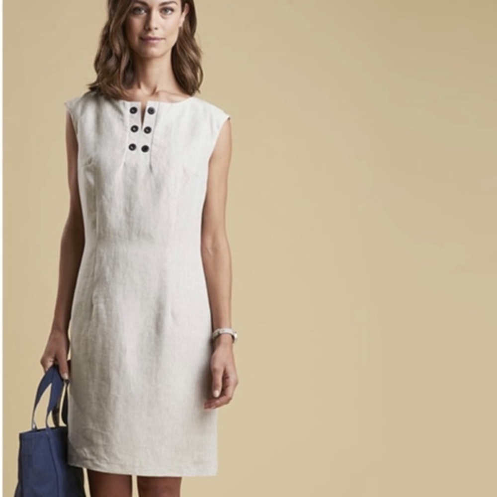 Barbour Kirkwall Linen Dress US 4 / New with tags